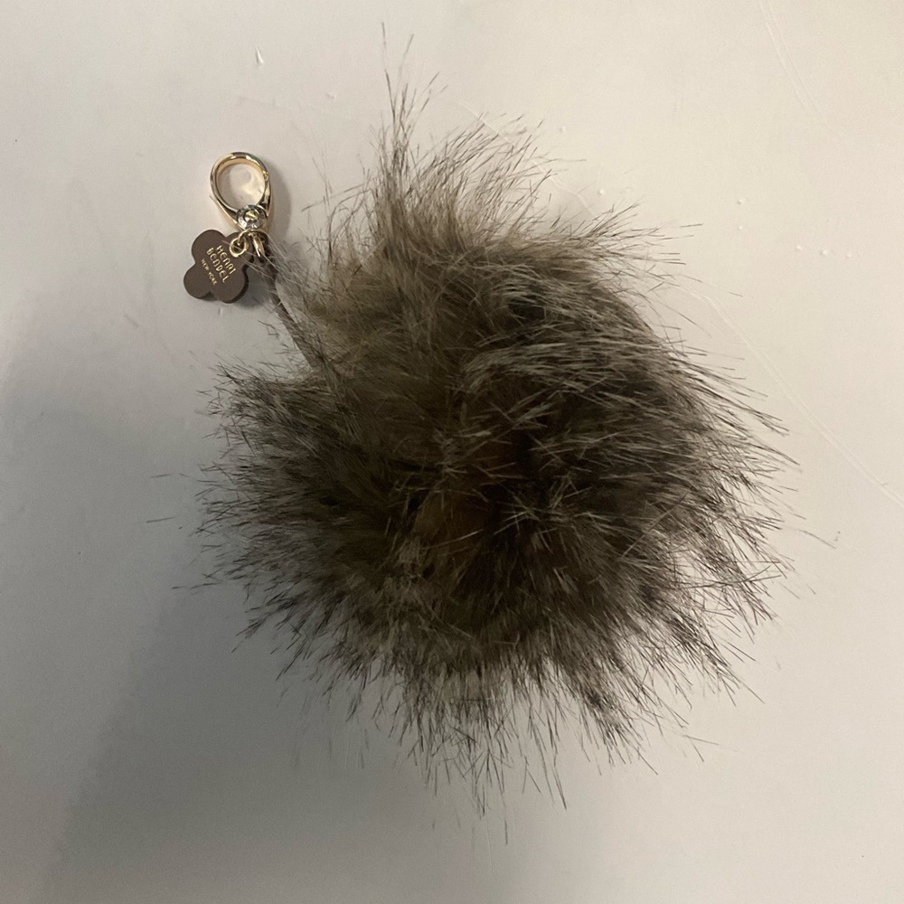 Henri Bendel Puff Faux Fur Pom Pom Key Chain
